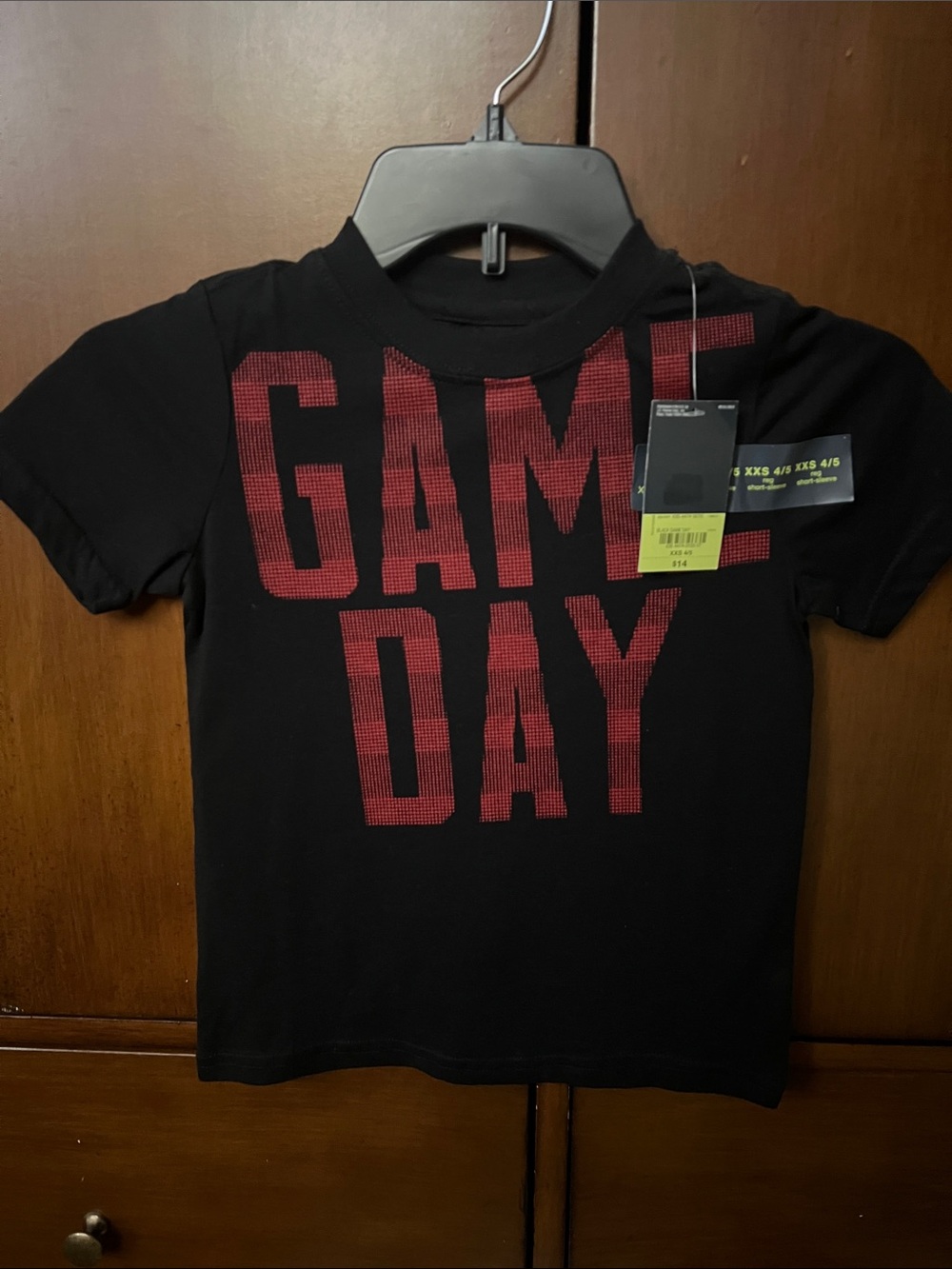 Xersion Black Tee with Red 'GAME DAY' Print